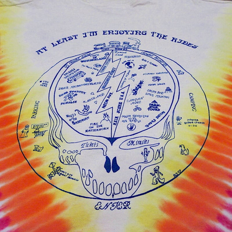ビンテージ90's○Deadheadland GREATFUL DEADタイダイTシャツsiz