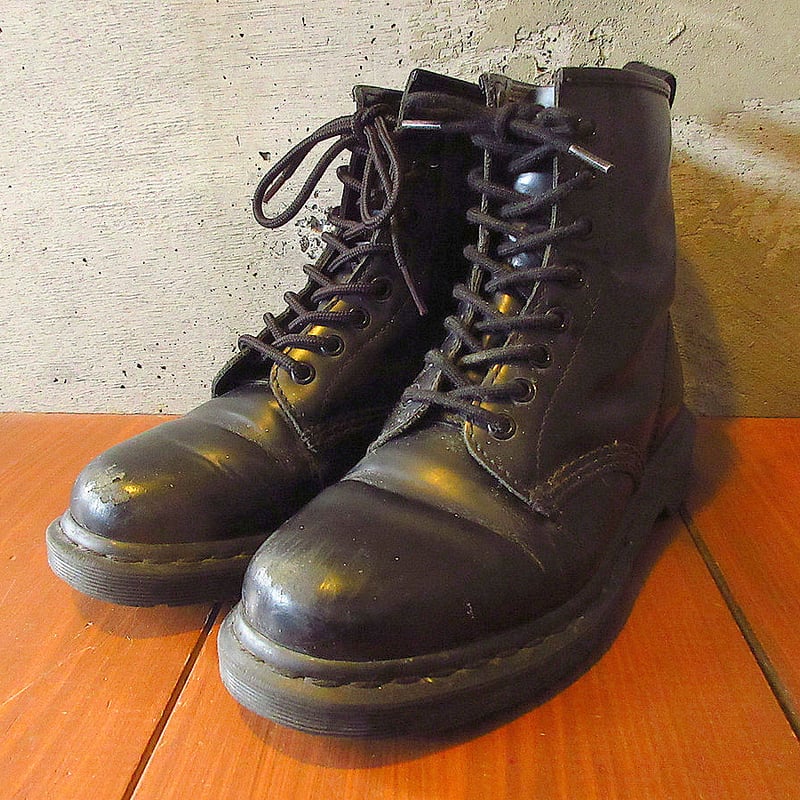 ビンテージ○Dr.Martens 8ホールブーツ黒○240929j6-m-bt-25cm古着ド