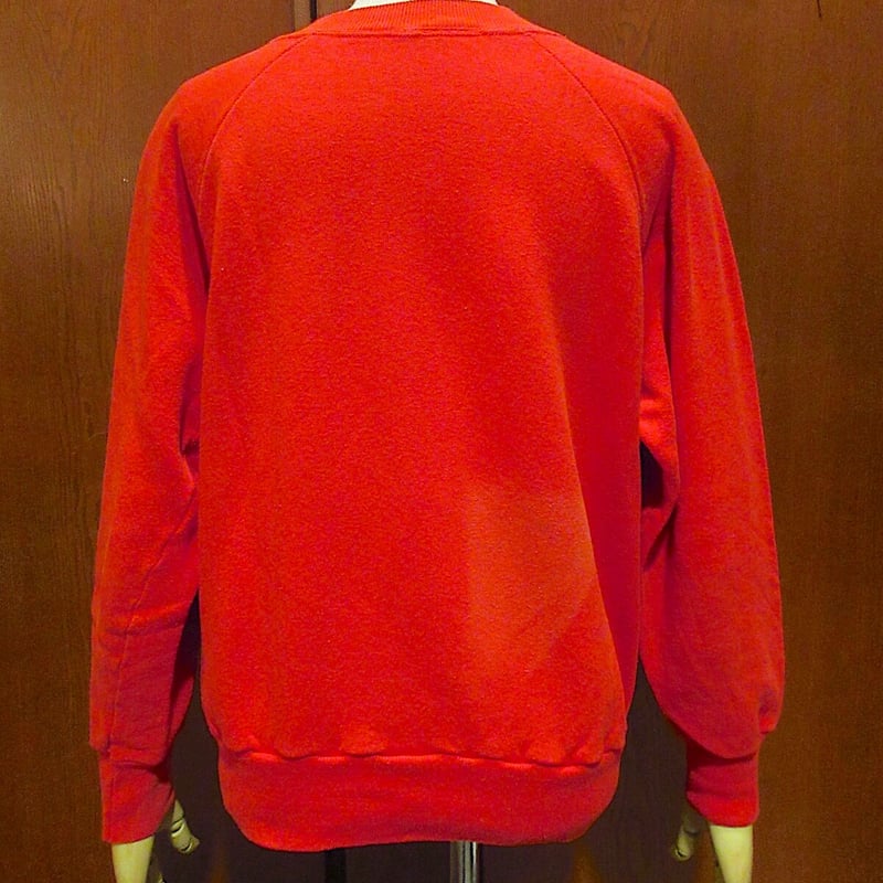 ビンテージ80's○Steinwurtzelラグランスウェット赤size M ビンテージ80's○Steinwurtzelラグランスウェット赤size M