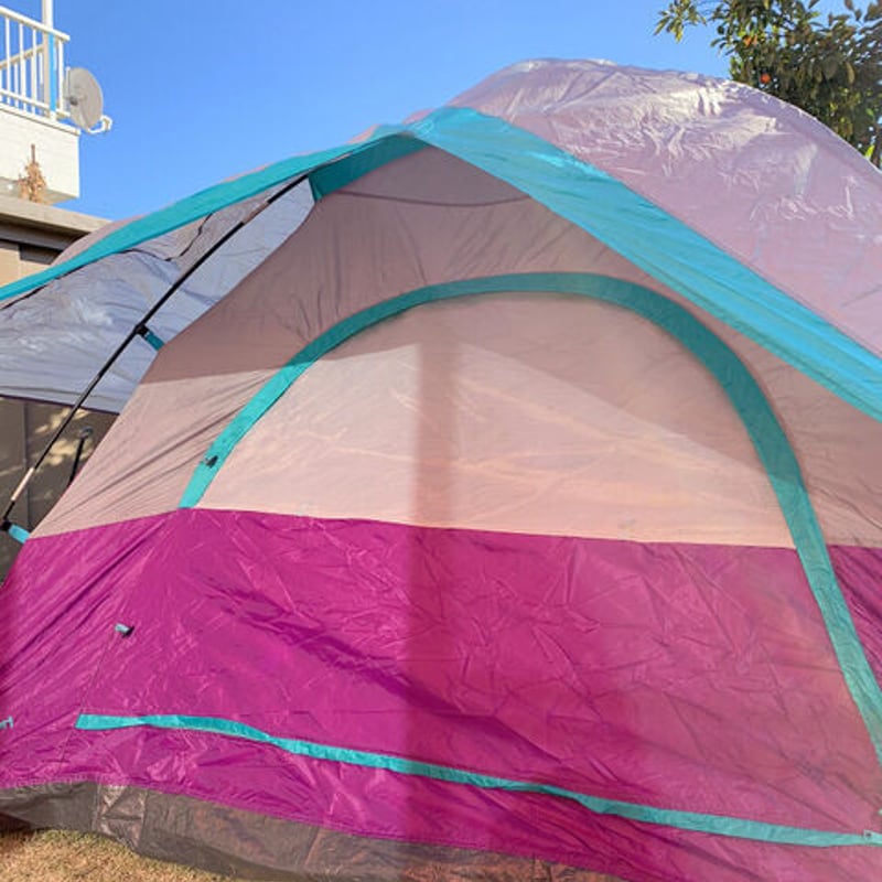 ビンテージ○Texsport ナイロンドームテント紫○210126f2-otdeqp