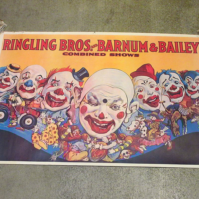 ビンテージ70's○Ringling Bros and Barnum & Bailey ピエロ