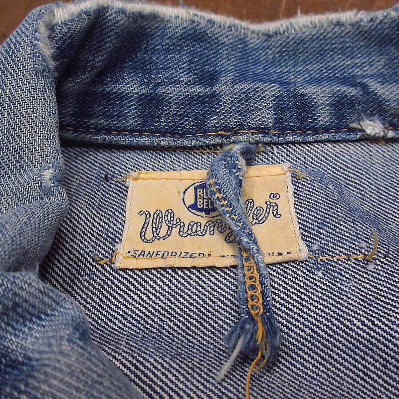 ビンテージ60's○Wrangler 124MJデニムジャケットsize 42○210722r