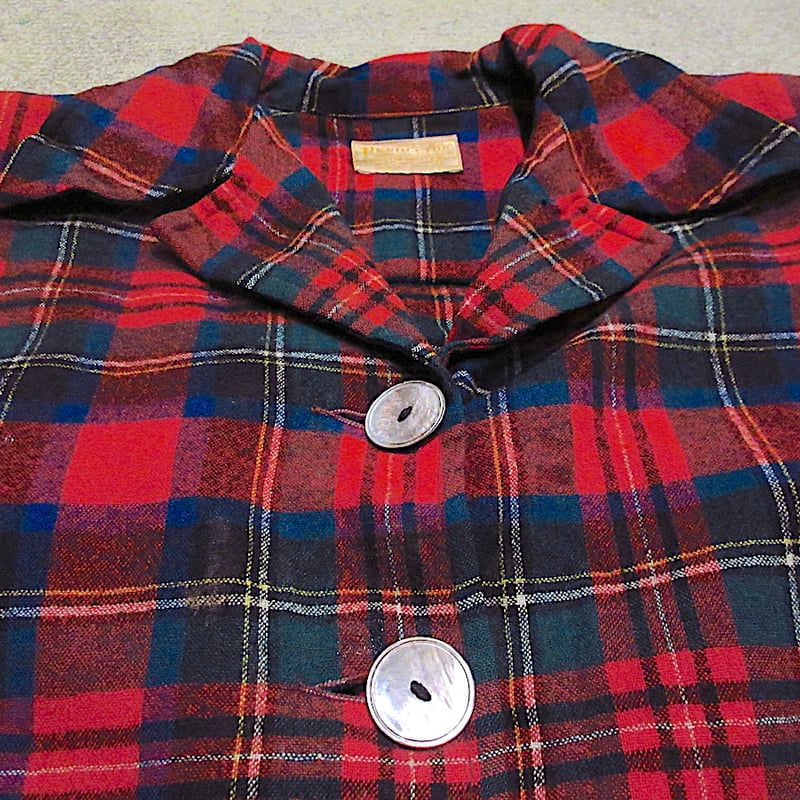 ビンテージ40's50's○PENDLETONレディースチェック柄ウールジャケット