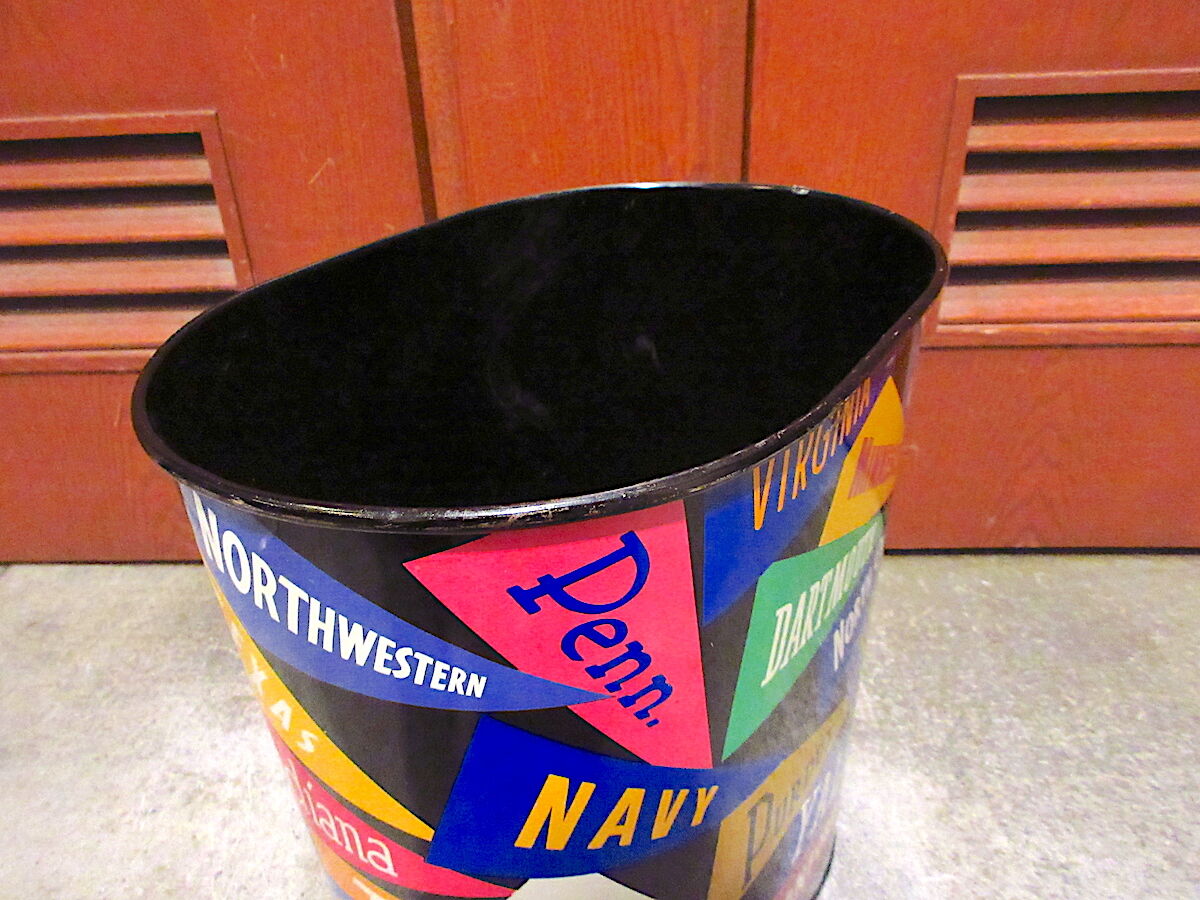 美品 カレッジペナント ヴィンテージ BOX 40’~50’ TinCAN ビンテージ60's70's○カレッジペナントティントラッシュ缶