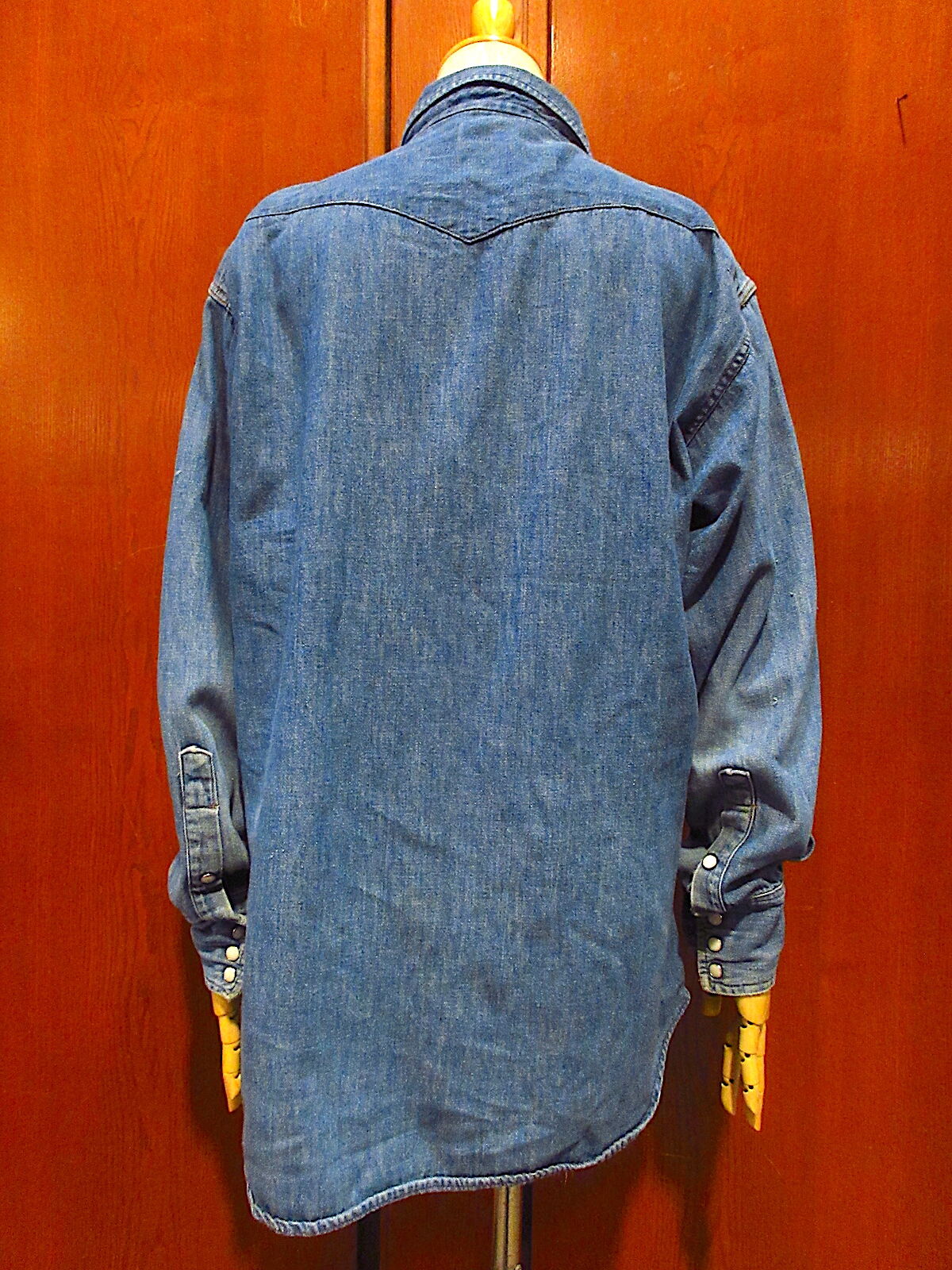 ビンテージ60's○Wrangler 27MWデニムウエスタンシャツsize 16 1 ビンテージ60's○Wrangler 27MWデニムウエスタンシャツsize 16 1