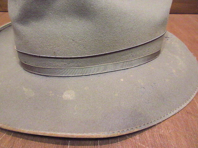 ビンテージ50's○Dobbs WESTWARDフェドラハットグレーsize 7 5/8○20