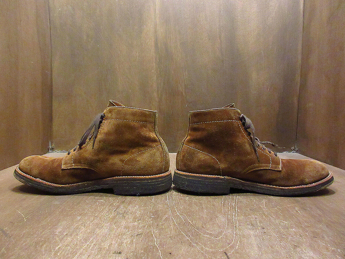 ALDEN alden j.crew 別注 レザーブーツ usa製 Alden×J.CREW○86040Hプレーントゥスウェードブーツ茶10 B/D