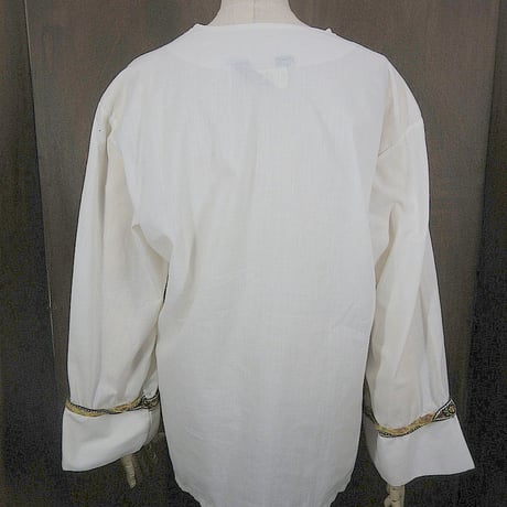 ビンテージ70's●Jemコットンプルオーバーシャツ白size M●241227j3-m-lssh-ot古着1970s