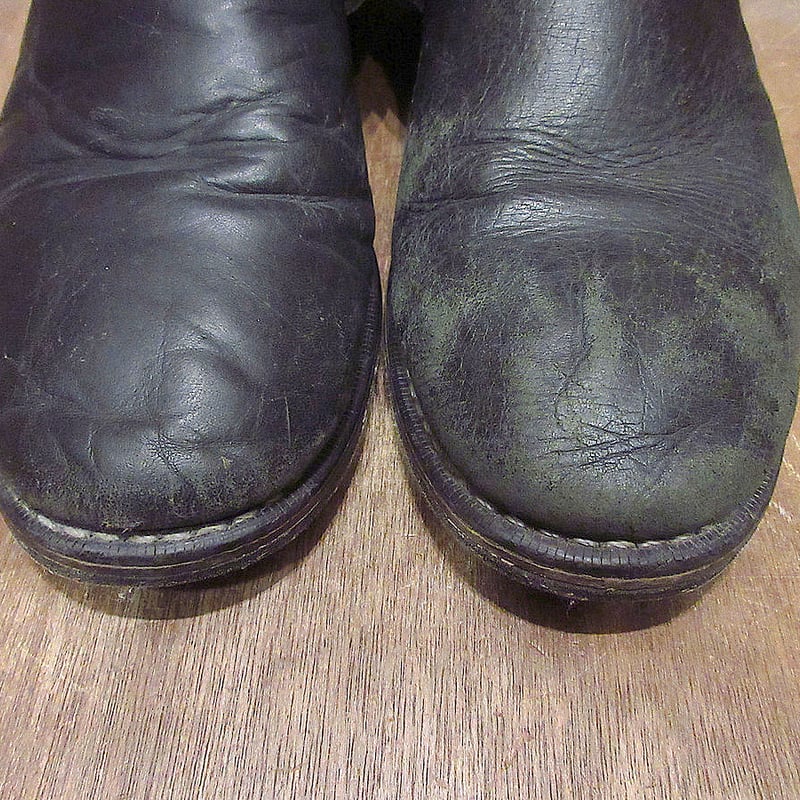 ビンテージ70's80's○Georgiaリングブーツ黒○231101j7-m-bt-29cm