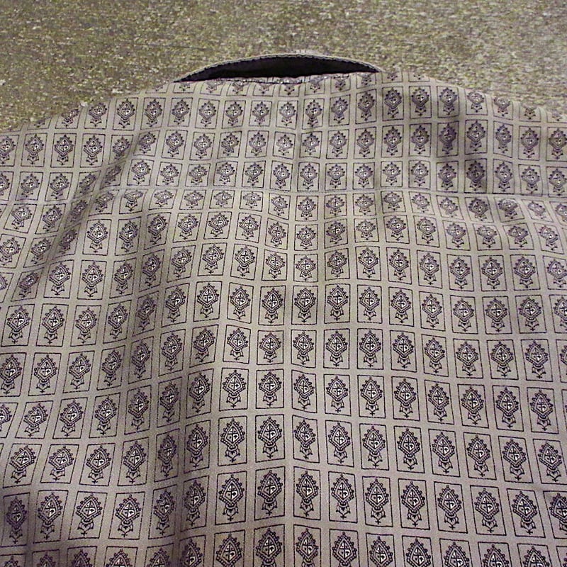 ビンテージ50's60's○Mr.Richard総柄長袖ループカラーシャツsize