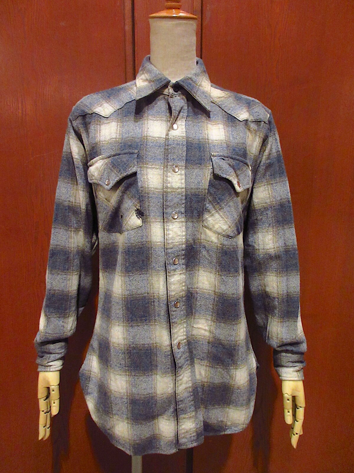 Pendleton ペンドルトン　ウールジャケットウエスタン白タグ　ビンテージ 古着 50's PENDLETON ペンドルトン 白タグ 金タグ ビンテージ
