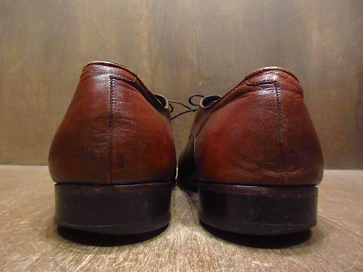 ビンテージ80's○FLORSHEIMストレートチップシューズ茶size 10 1 ビンテージ80's○FLORSHEIMストレートチップシューズ茶size 10 1