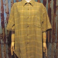 ビンテージ90's○Patagoniaヤシの木タグ コットン総柄ハワイアンシャツ