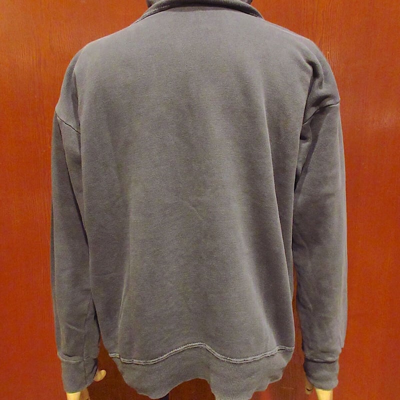 ビンテージ60's○タートルネックコットンスウェット黒○220909r6-m-sws