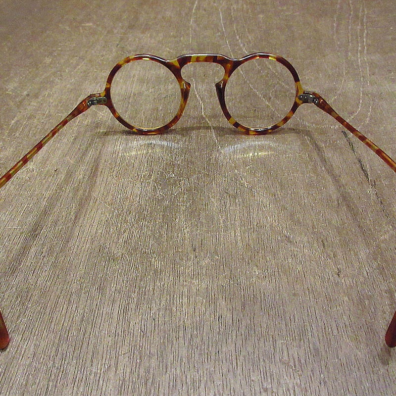 1920s べっ甲柄 セルロイド 丸型眼鏡 昭和 大正 1920s べっ甲柄 セルロイド 丸型眼鏡 昭和 大正 アンティーク雑貨