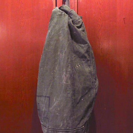 ビンテージ60’s●ミリタリーステンシル入りキャンバスダッフルバッグ●250407m3-bag-shd鞄収納ファッション雑貨小物
