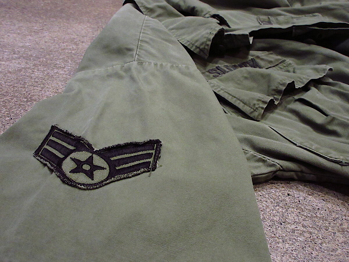 ビンテージ60's○USAF半袖ジャングルファティーグジャケット3rd size