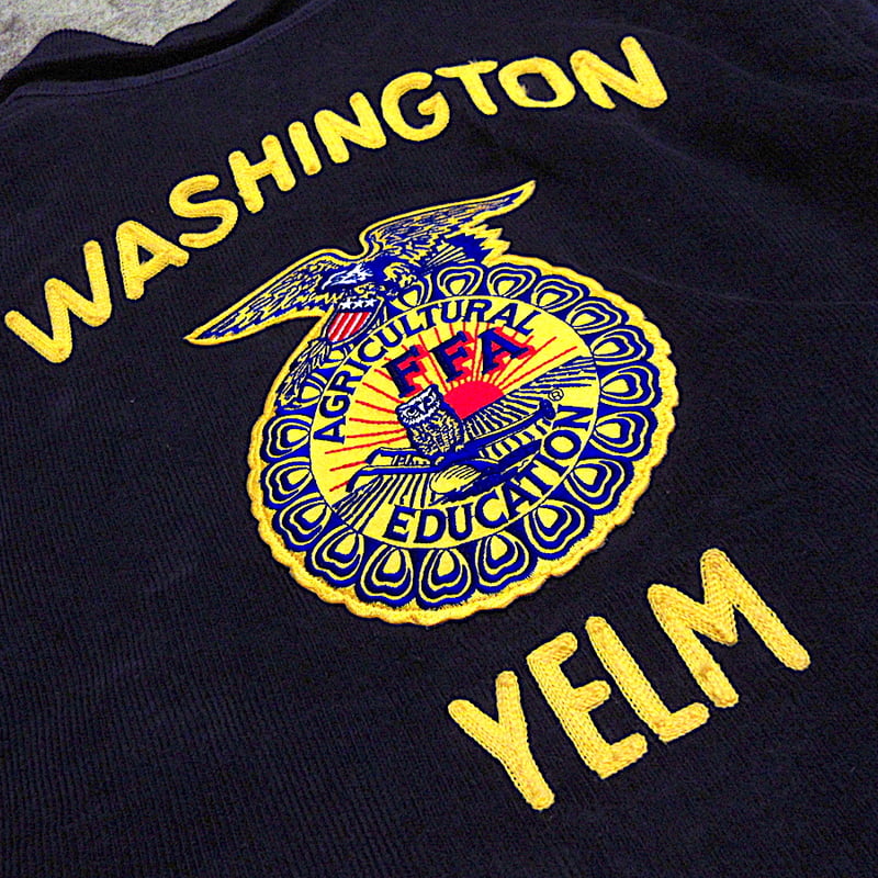 FFA ファーマーズジャケット 古着 80-90s 「WISCONSIN」 豪華 チェーン 太畝 コーデュロイ