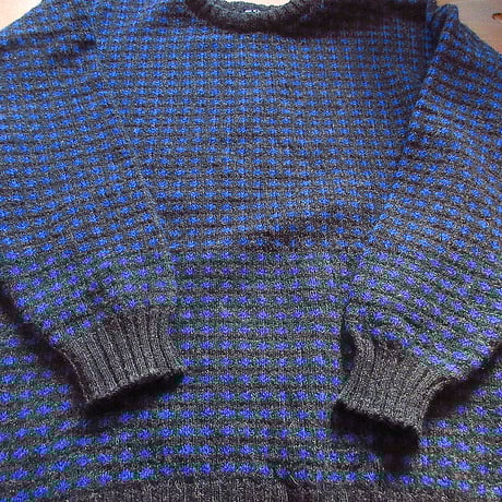 ビンテージ70’s80’s●Nordstrom総柄セーターsize L●231203k1-m-swr 1970s1980sメンズウールニットクルーネック