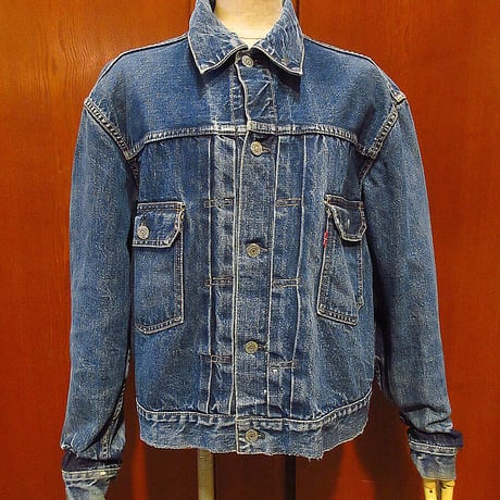 ビンテージ50's●Levi’s 507XX●210726r8-m-jk-dnm古着セカンド2ndリーバイスデニムジャケットGジャンBIG E