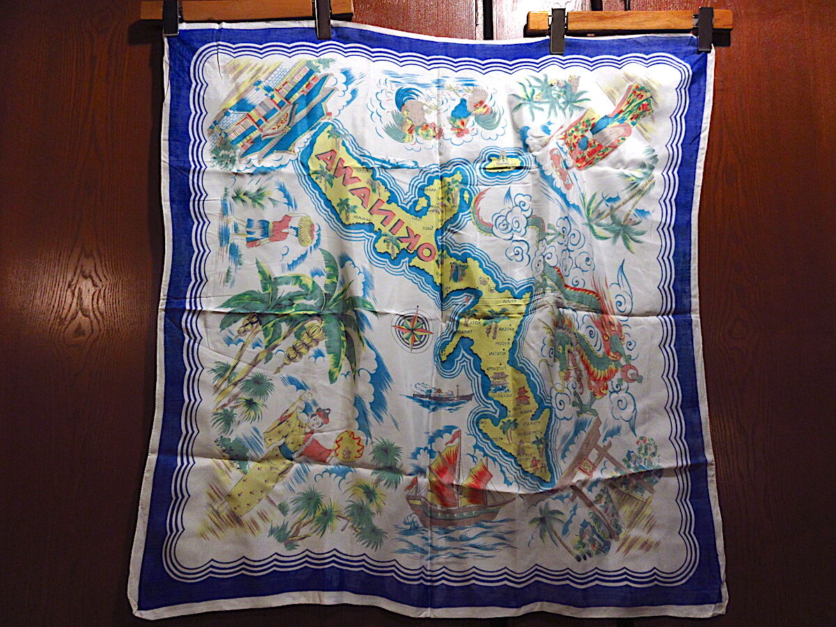 沖縄スーベニアスカーフ OKINAWA Souvenir Scarf 60s original