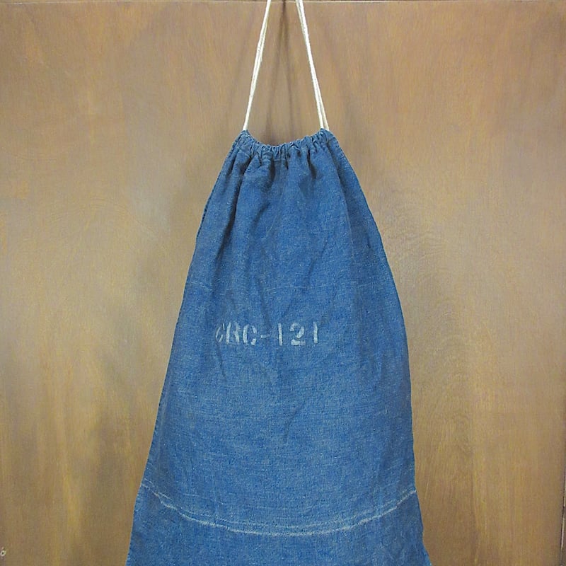 ビンテージ~60's○ステンシル入りデニムバラックバッグ○260109z5-bag