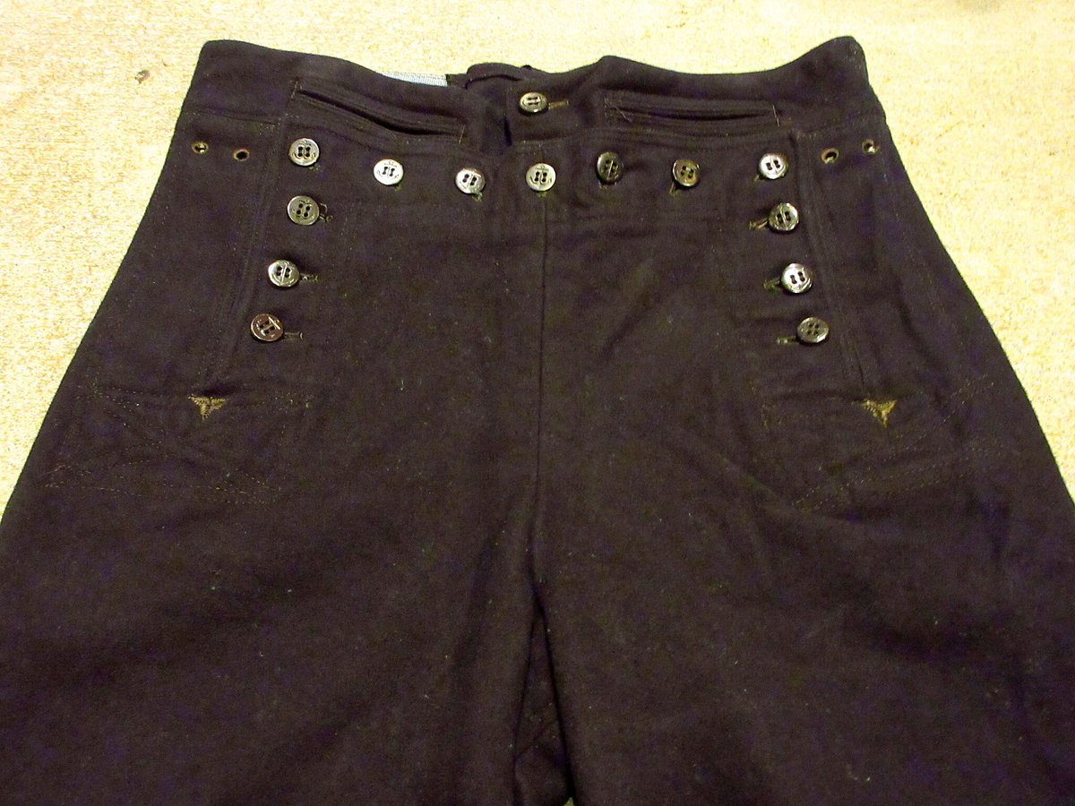 ビンテージ10's20's○U.S.NAVY ウールセーラーパンツ W75cm○201127s