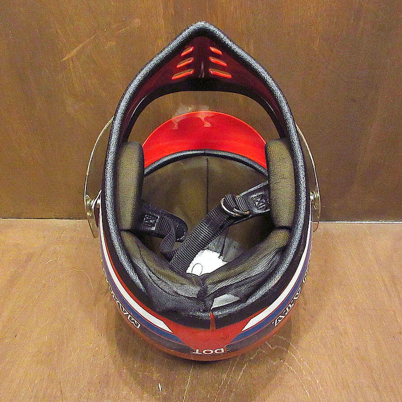 ビンテージ80's○MAXON ATVバイザー付きオフロードヘルメットsize L