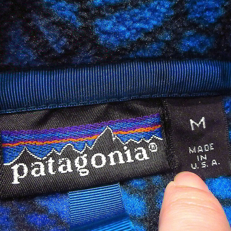 ビンテージ90's○Patagoniaリーフ総柄フリーススナップT size M ビンテージ90's○Patagoniaリーフ総柄フリーススナップT size M