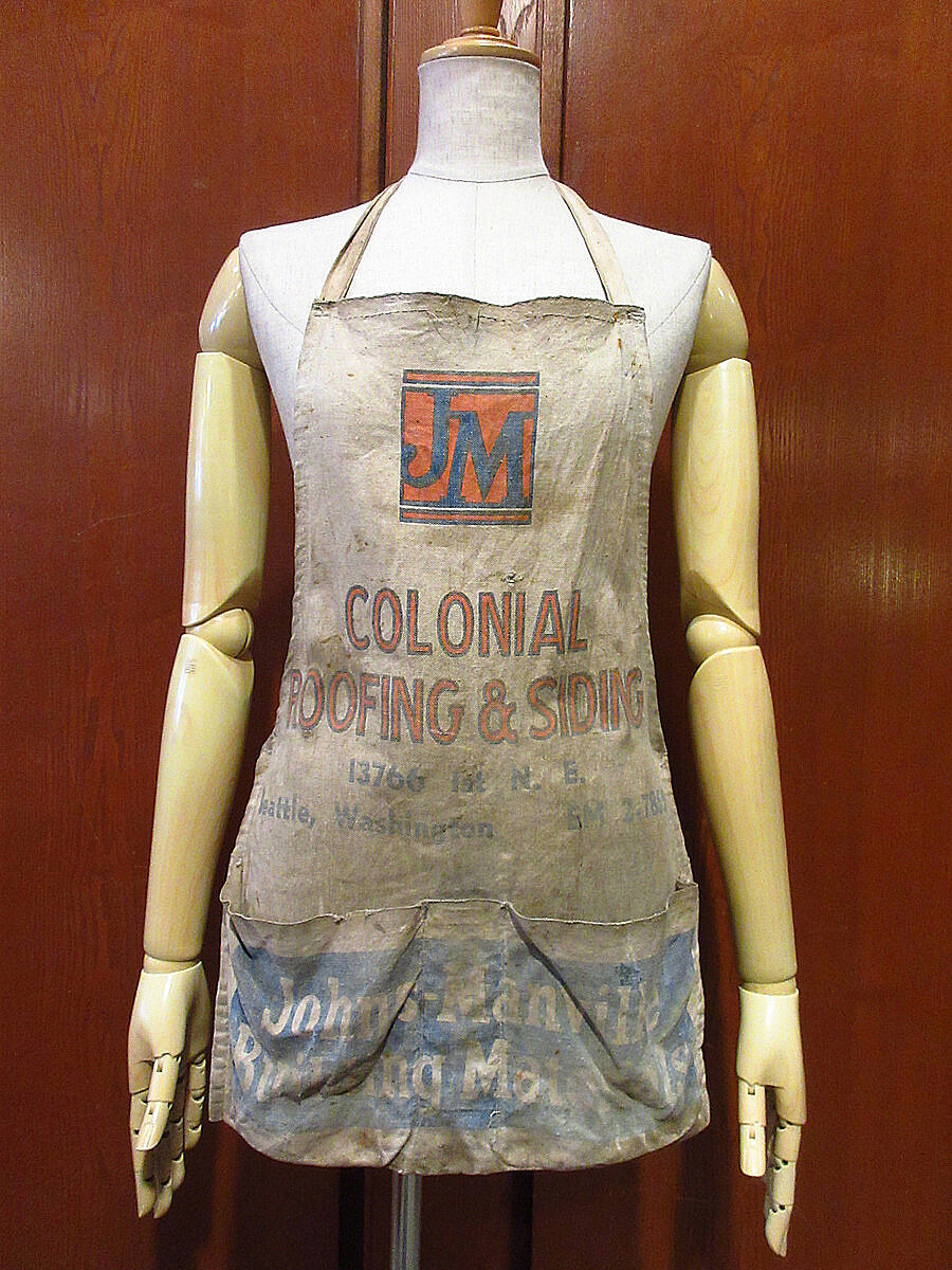 50s ヴィンテージ エプロン caf2dd669f459ad133759e0f150244