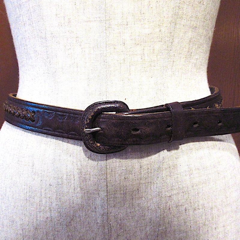 HECHO EN MEXICO編み込みレザーベルト茶size 38○230818c8-blt HECHO EN MEXICO編み込みレザーベルト茶size 38○230818c8-blt