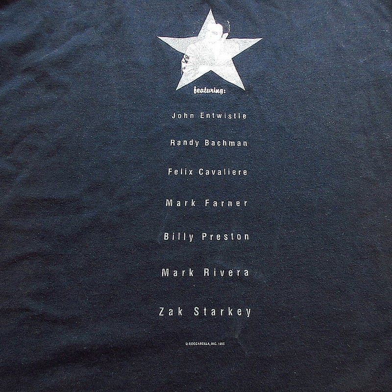 ビンテージ90's○RINGO STARR 1995年ワールドツアーTシャツ黒size XL○