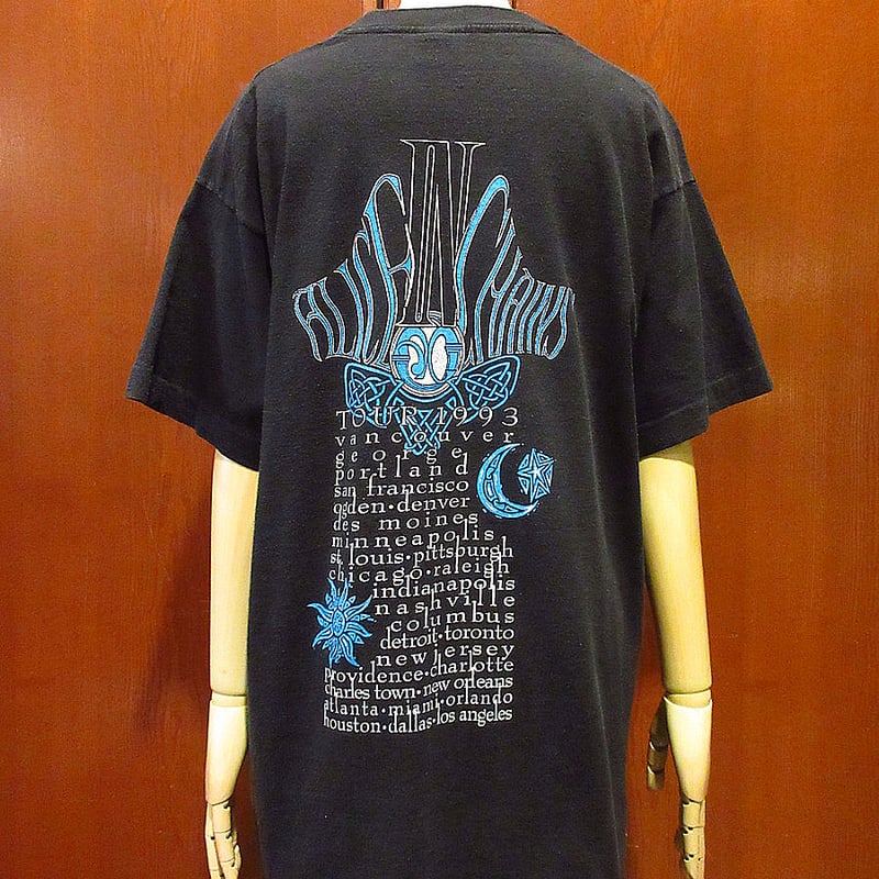 ビンテージ90's○ALICE IN CHAINS 1993年ツアーTシャツ黒size L ビンテージ90's○ALICE IN CHAINS 1993年ツアーTシャツ黒size L
