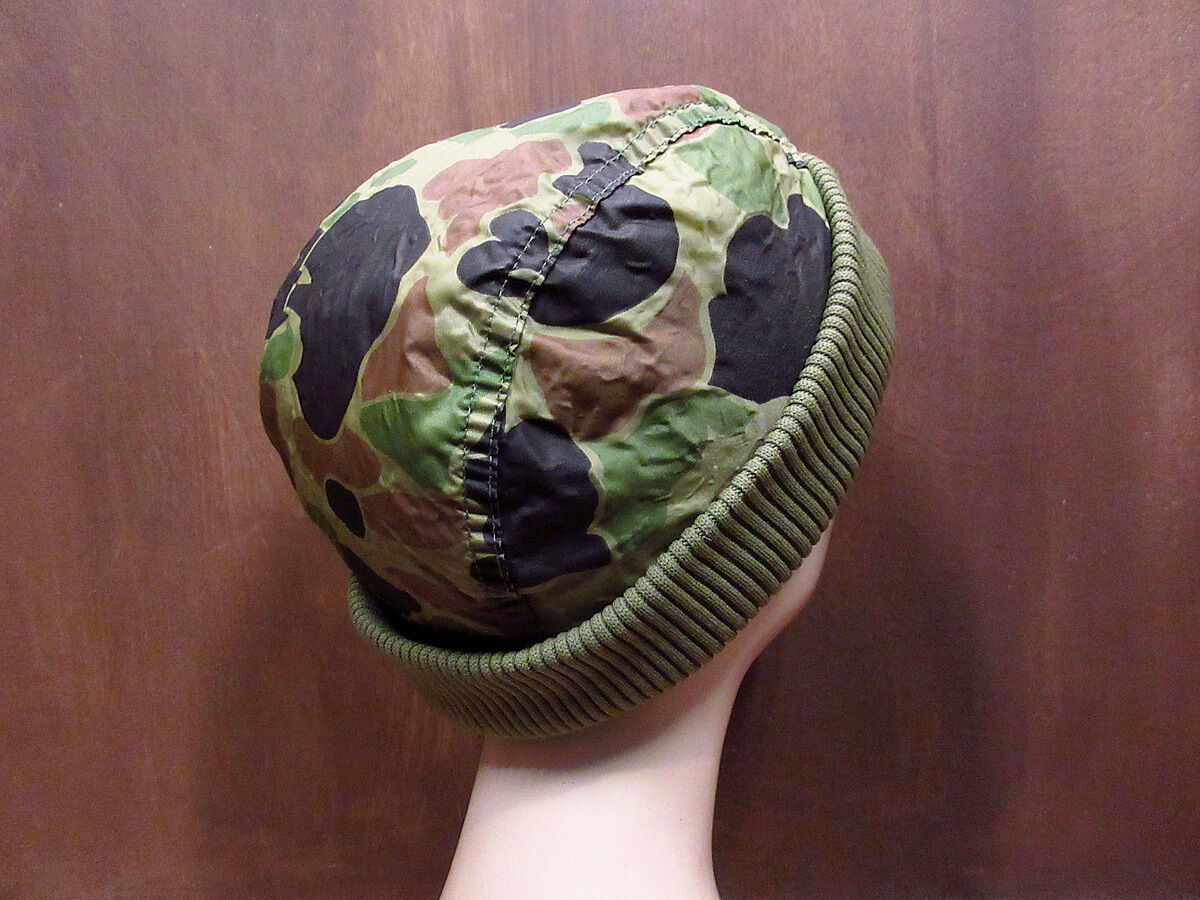 ビンテージ70's80's○Eddie Bauer ダックハンターカモダウンキャップ A