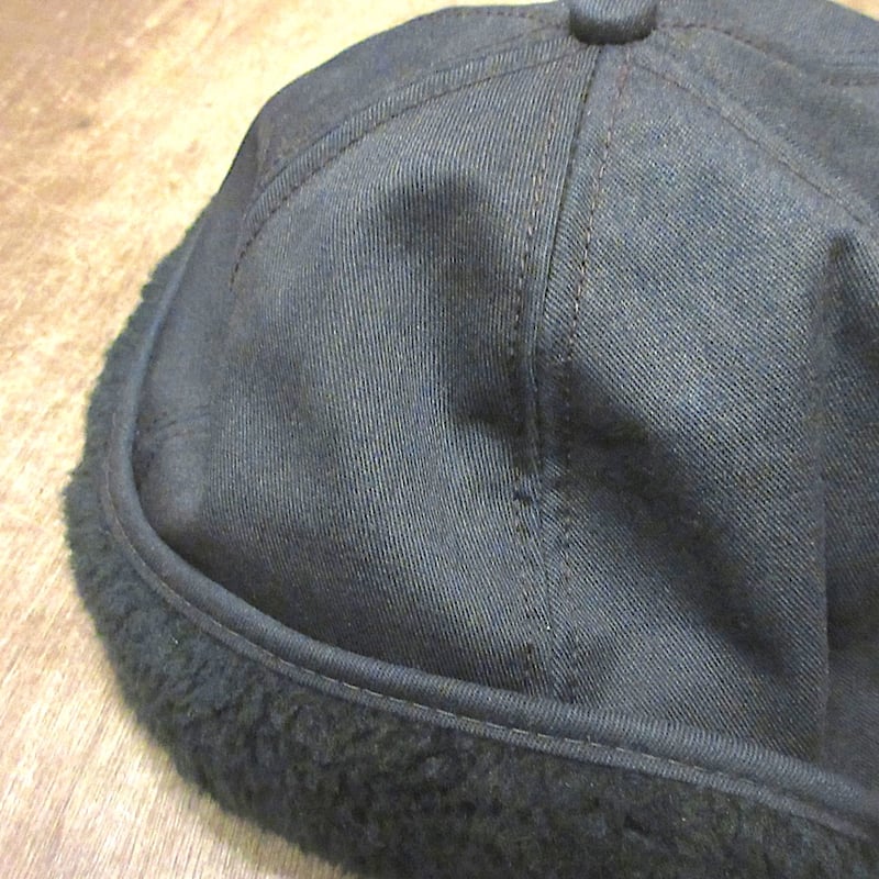 ビンテージ70's80's○JOHN DEERE耳当て付きキャップ黒size 6 7/8 -