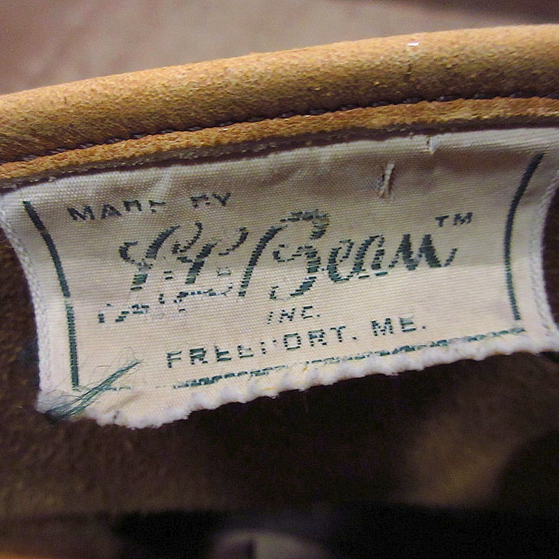 ビンテージ70's○L.L.Bean 筆記体タグ ビーンブーツ表記 10 W ビンテージ70's○L.L.Bean 筆記体タグ ビーンブーツ表記 10 W