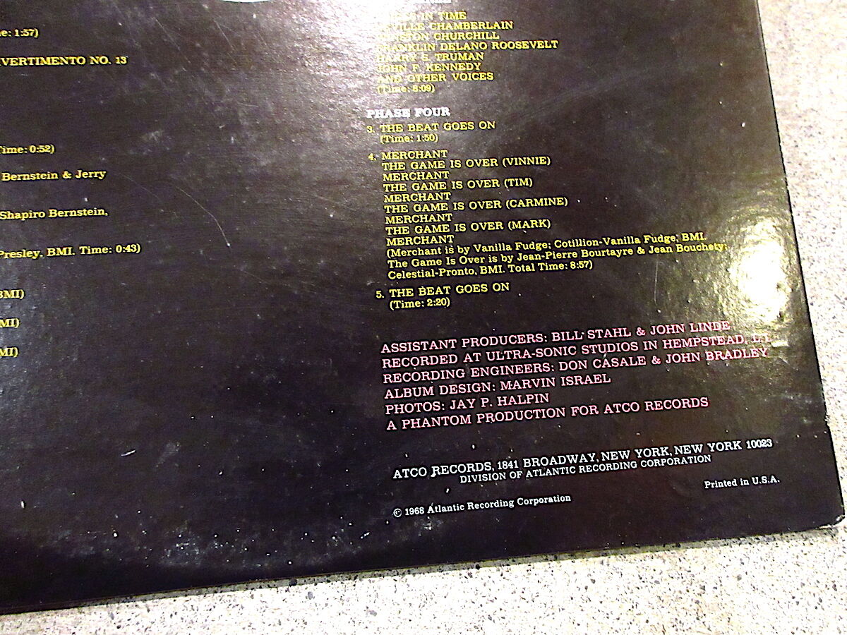 Vanilla Fudge○The Beat Goes On ATCO SD 33-237○