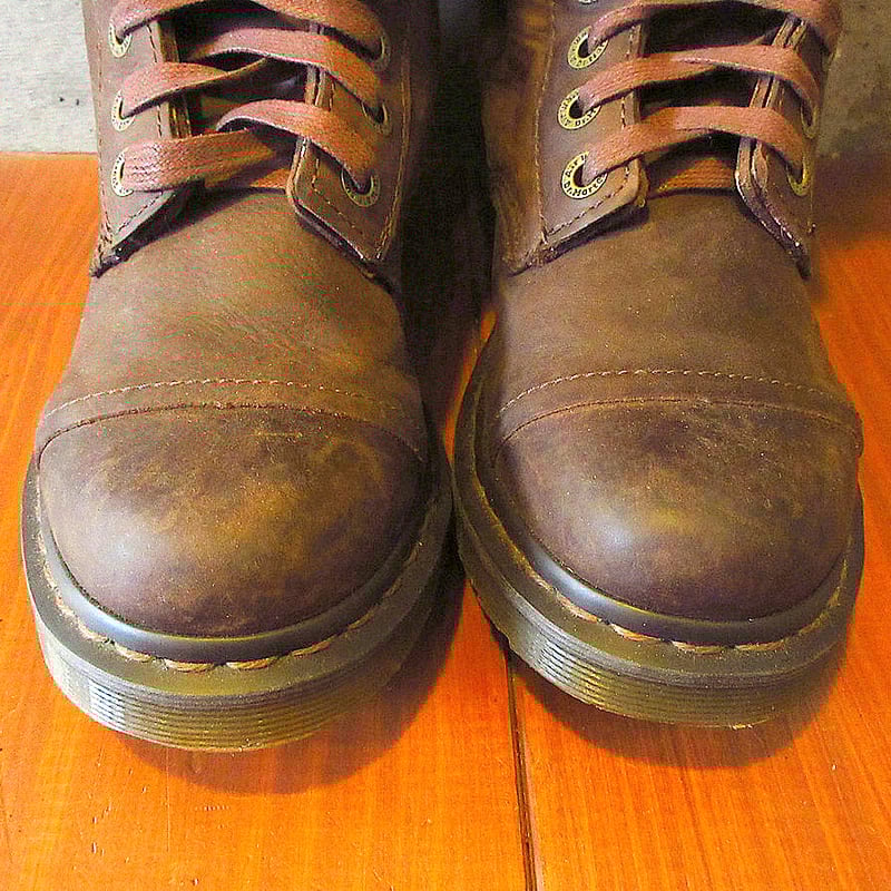Dr.Martens裏地花柄12ホールブーツ茶size 6○231218k4-w-bt-245