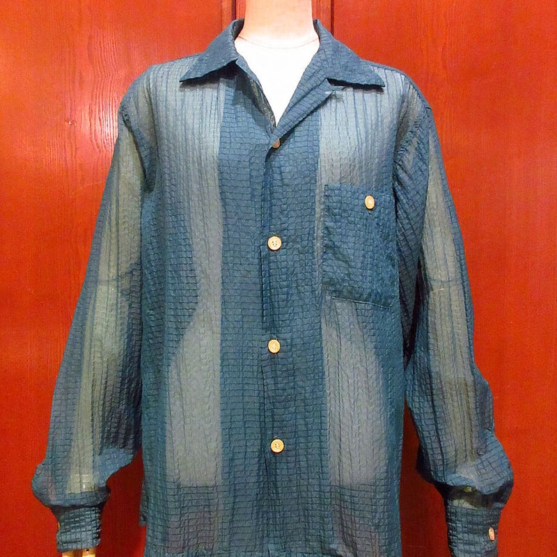 【NOS】 スペシャルビンテージ 50s Tru Val シアーシャツ ナイロン NOS】 スペシャルビンテージ 50s Tru Val シアーシャツ ナイロン