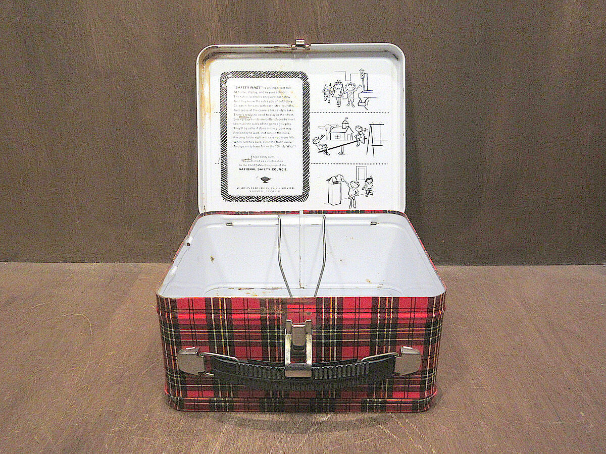 レトロ タータンチェック 弁当箱 レトロ タータンチェック 弁当箱