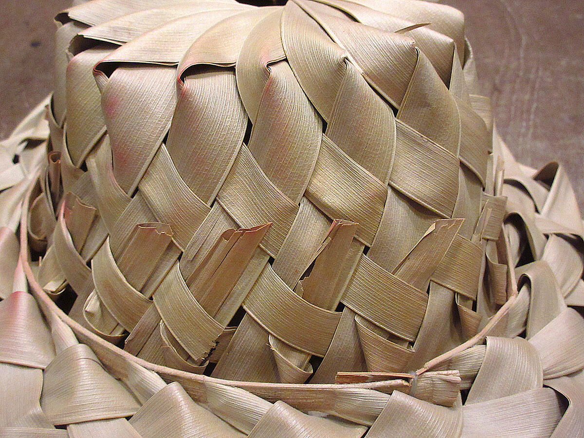 ビンテージ○パームリーフハット○230529i1-m-ht-strラウハラハワイ