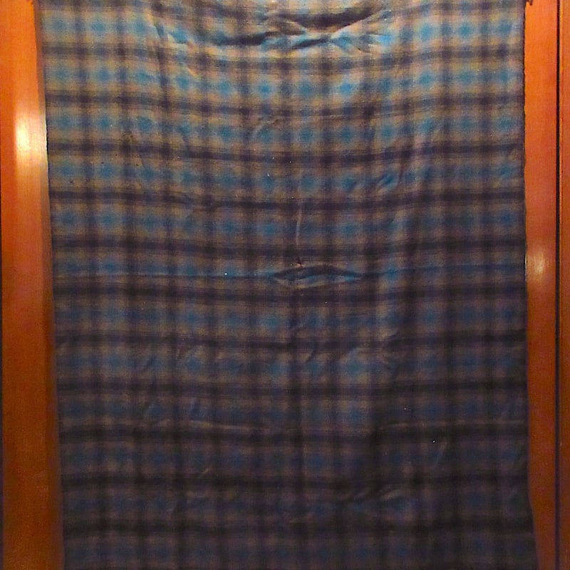 ビンテージ60's○PENDLETONケース付きチェック柄ウールブランケット約