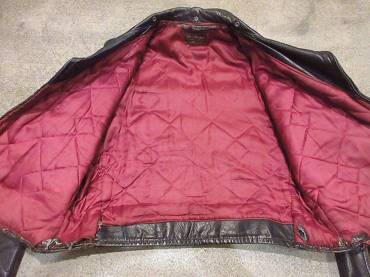 ビンテージ40's○Windwardホースハイドダブルライダース