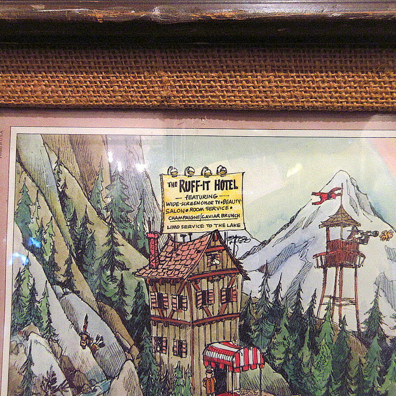 ゲイリーパターソン✳️ヴィンテージ アートポスター GARY PATTERSON ビンテージ80's○GARY PATTERSONアウトドアアート額付きポスター