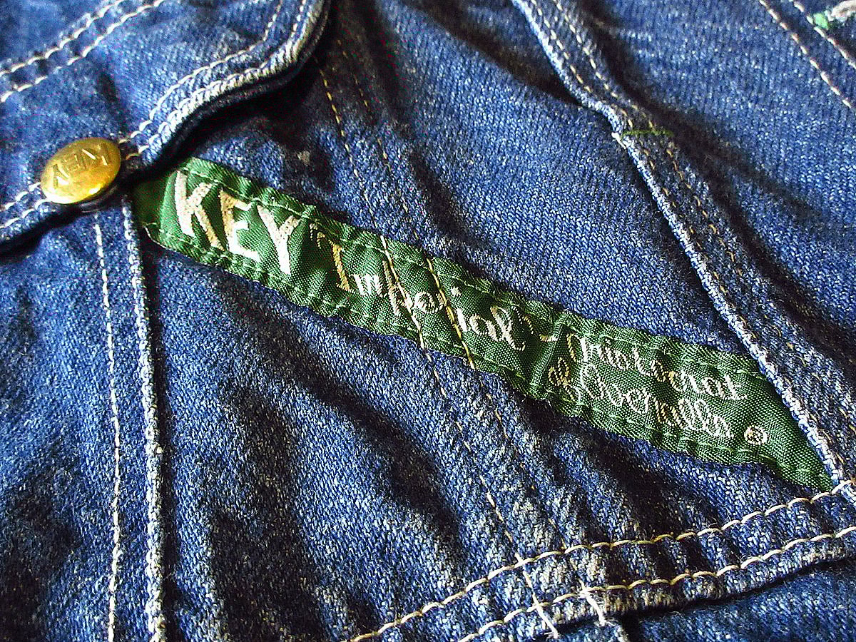 ビンテージ90's○KEYデニムオーバーオール実寸W84cm○240310j3-m ビンテージ90's○KEYデニムオーバーオール実寸W84cm○240310j3-m