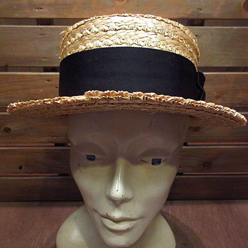 1950s ヴィンテージ CHRISTYS ウール フェドラ ハット 58 帽子