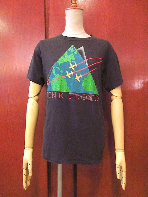 ビンテージ80's○PINK FLOYD 1988年ワールドツアープリントTシャツ黒