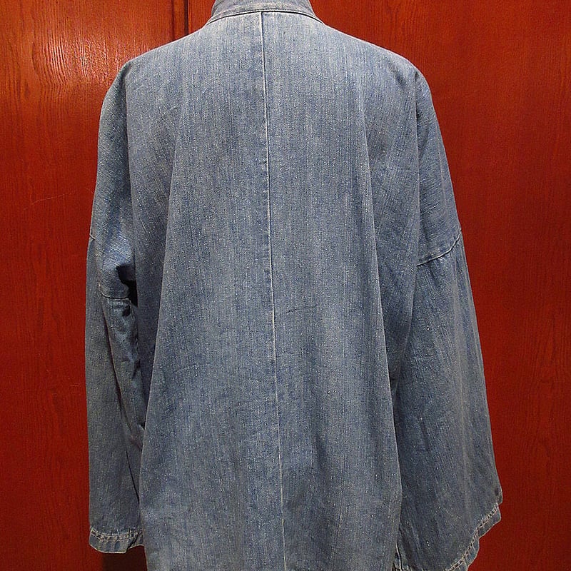 ビンテージ70's○DISCOVERYデニムカンフージャケットsize M○210402f8-