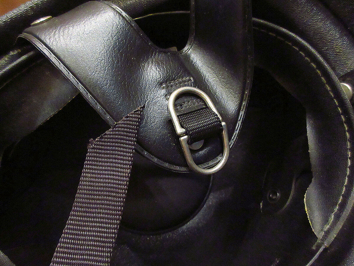 ビンテージ60's○BUCO GUARDIANバイザー付きハーフヘルメット赤size 6