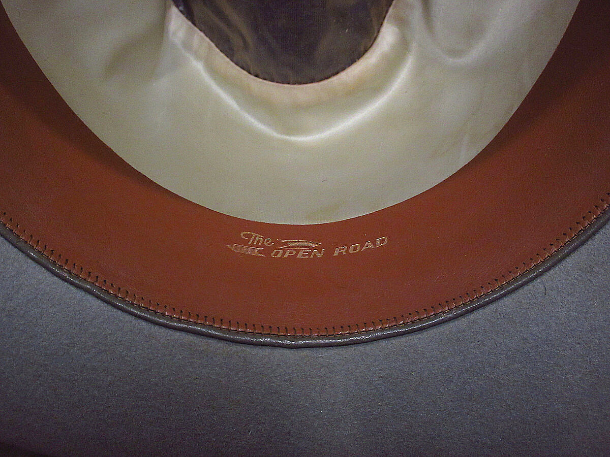 ビンテージ50's○STETSON OPEN ROADフェドラハットグレーsize 7